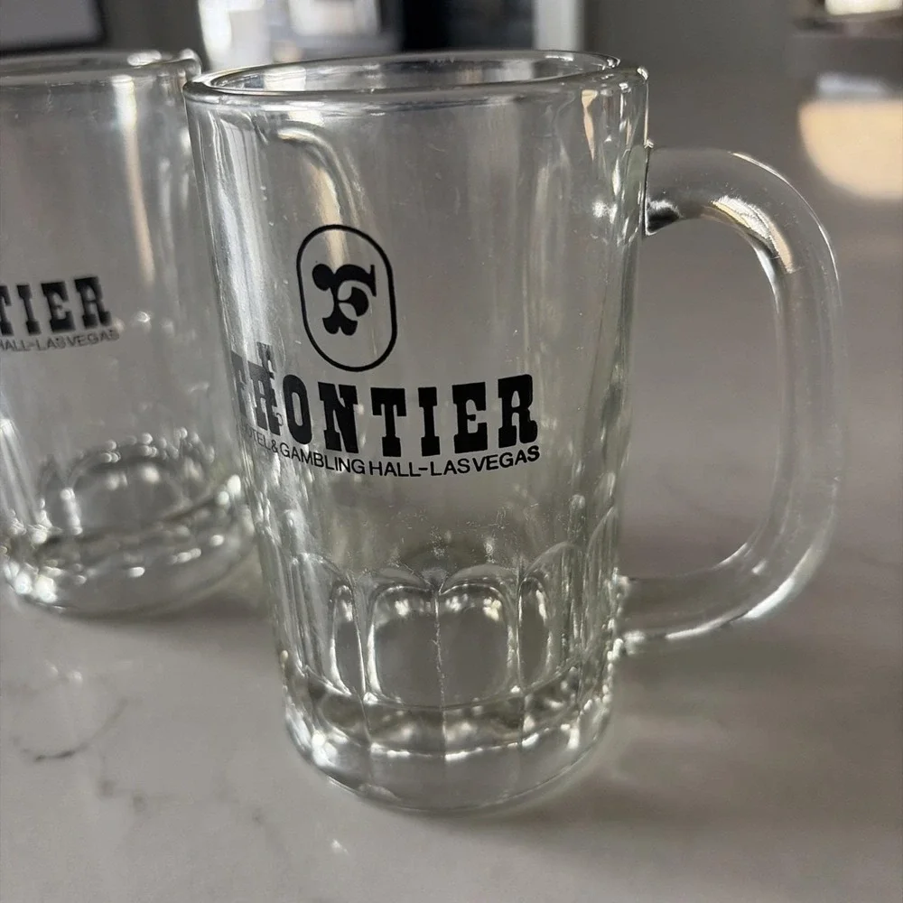 vtg glass‎ beer mugs 5